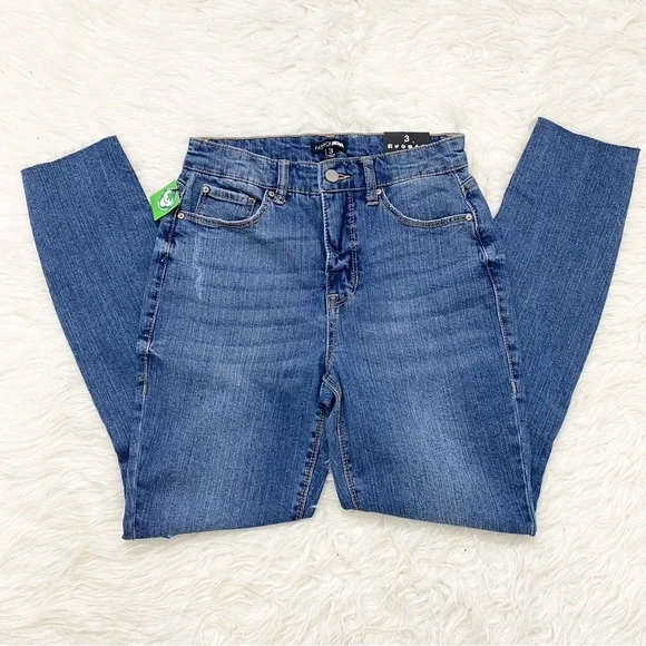 FAAHIONNOVA Blue Denim High Waist Skinny Jeans - Picture 1 of 4